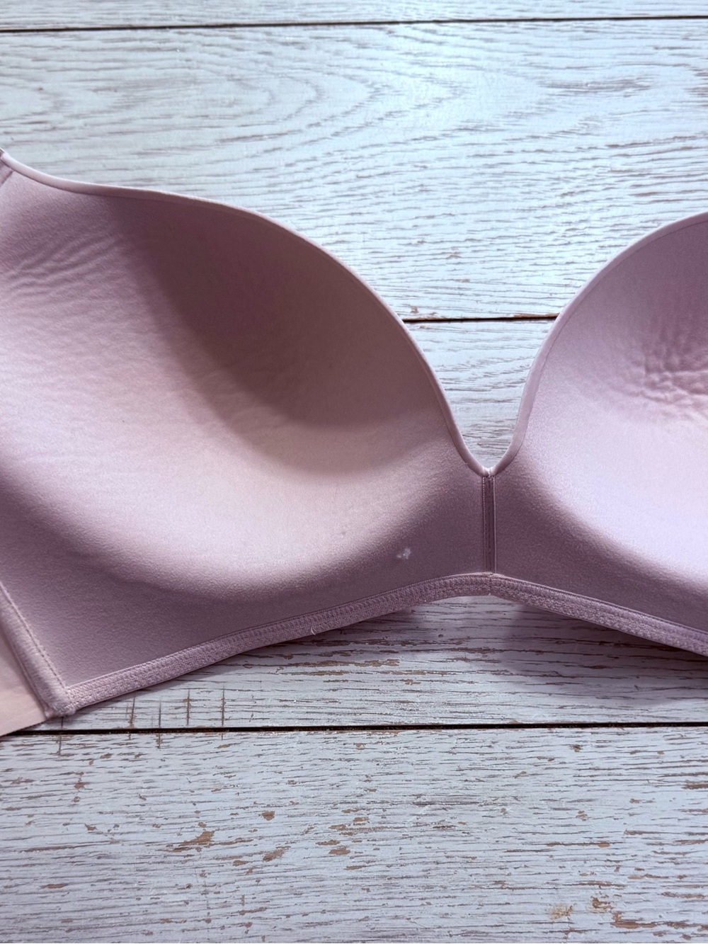 Maidenform 38D women’s Light Pink Push-Up Bra wireless side slimming EUC - Picture 11 of 14